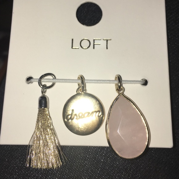 NWT Ann Taylor pendant charms dream tassel - Picture 3 of 3